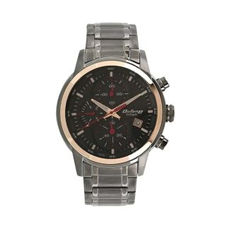 Titan Octane Quartz Chronograph Black Dial Stainless Steel Strap Watch for Men